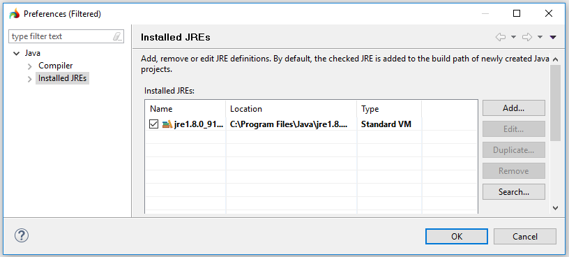 Creating new Java projects
